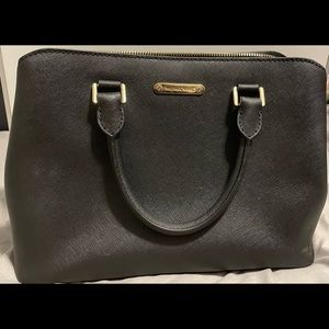 Micheal Kors black savannah satchel